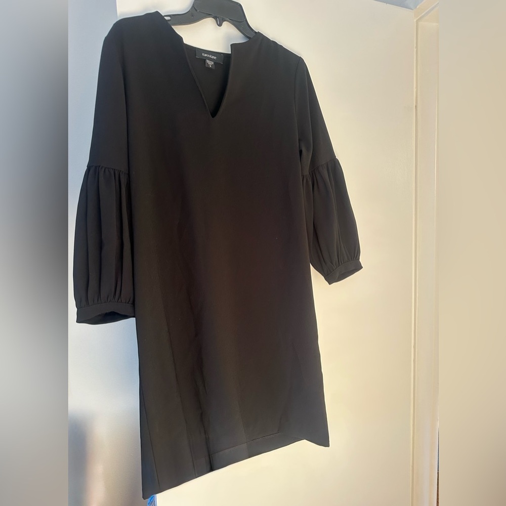 Karen Kane Black Dress with Bell Sleeves NWT Size S